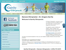 Tablet Screenshot of garritychiropractic.com